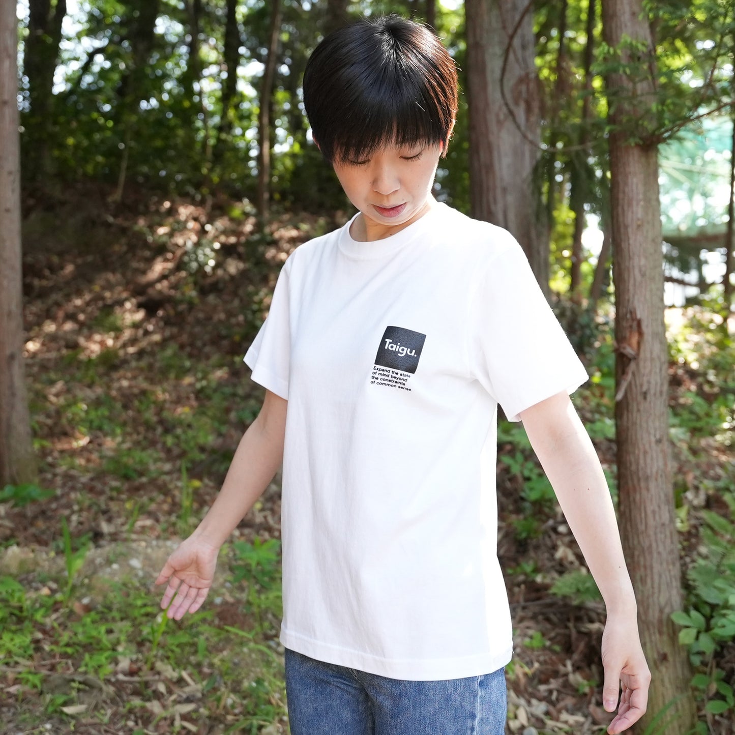 Taigu Tシャツ〈Expand Taigu〉ホワイト／送料無料